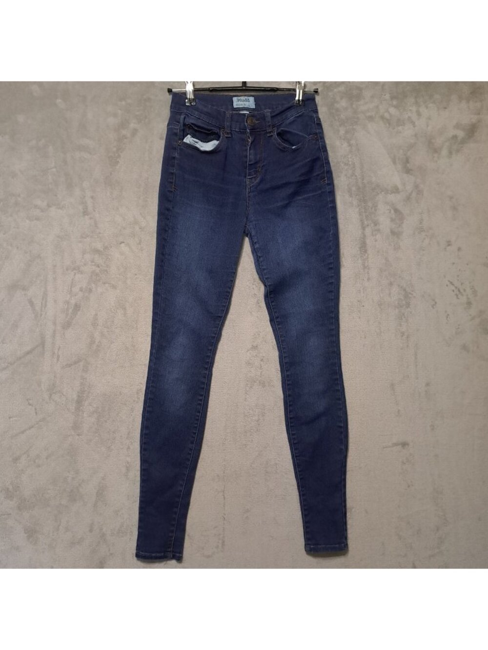 Mudd Jeggings Size 1 Dark Wash Mid Rise Skinny Fit Casual Blue Denim Jeans